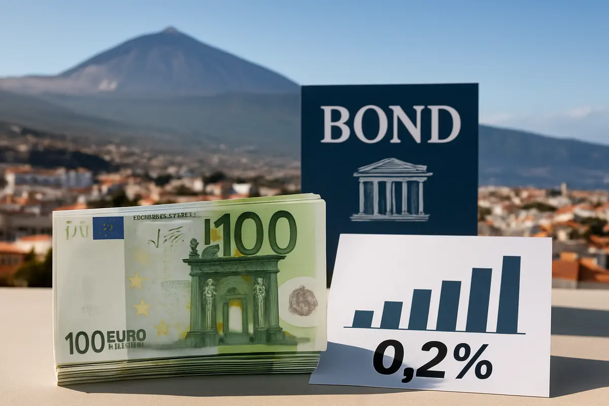 Canarias emite 100 millones en bonos con interés del 0,2% Imagen ilustrativa: Canarias emite 100 millones en bonos con interés del 0,2%