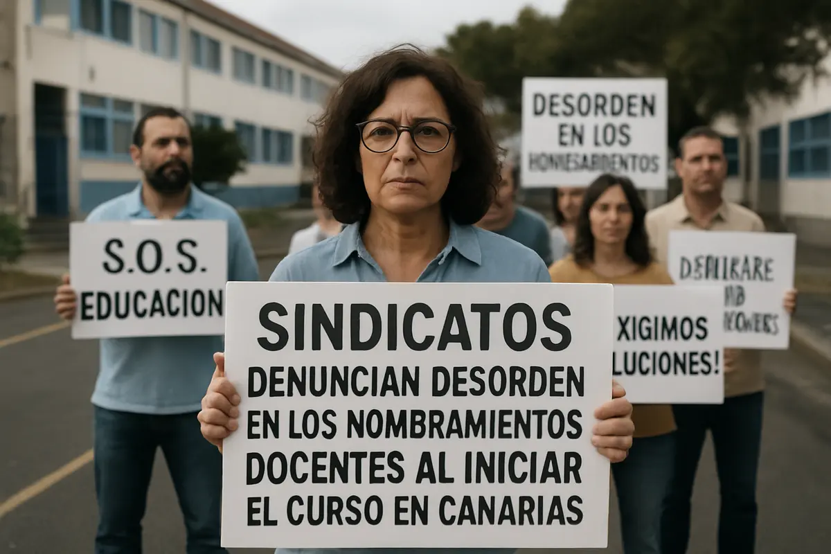 Sindicatos denuncian desorden en los nombramientos docentes al iniciar el curso en Canarias Imagen ilustrativa: Sindicatos denuncian desorden en los nombramientos docentes al iniciar el curso en Canarias