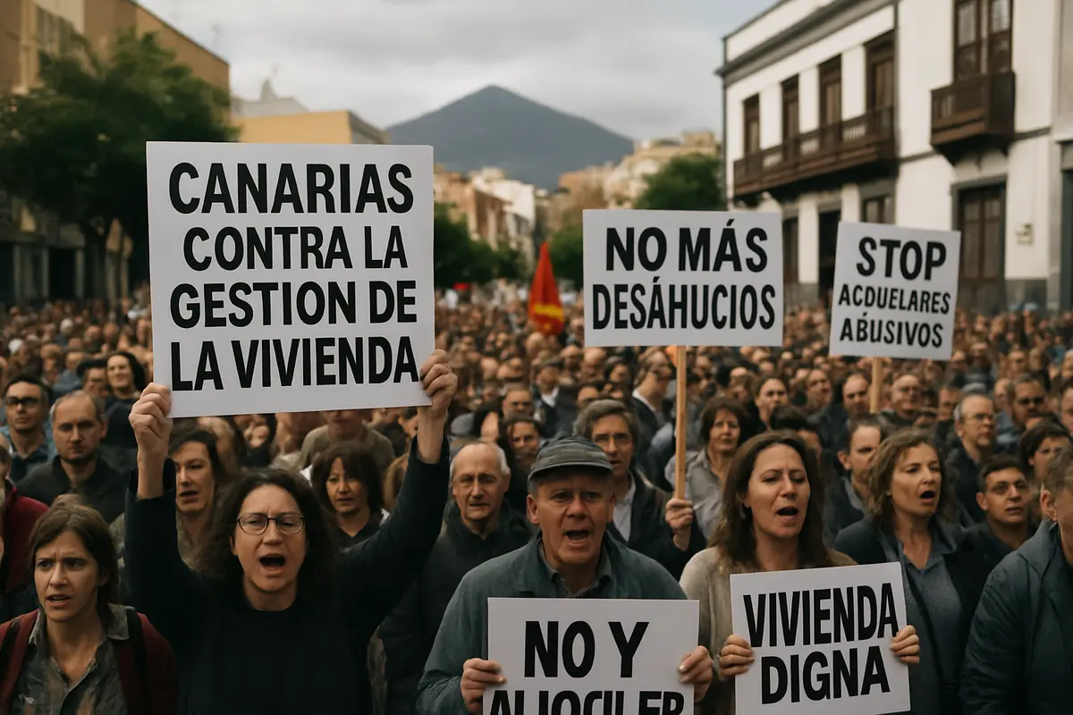 Miles salen a la calle en Canarias contra la gestión de la vivienda Imagen ilustrativa: Miles salen a la calle en Canarias contra la gestión de la vivienda
