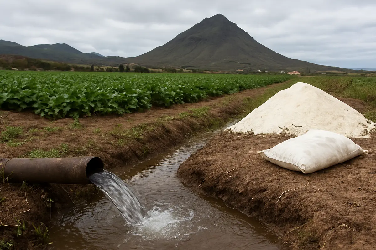 Nitratos y fertilizantes contaminan las aguas subterráneas en Canarias Imagen ilustrativa: Nitratos y fertilizantes contaminan las aguas subterráneas en Canarias
