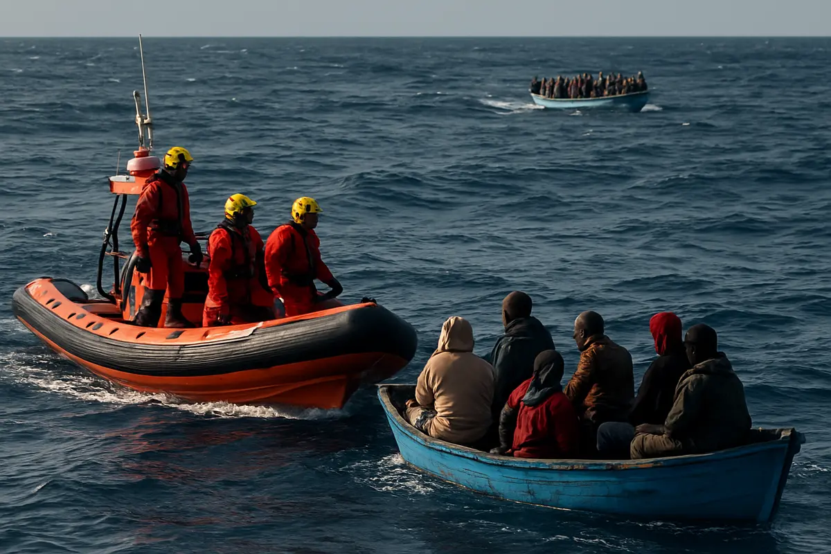 Imagen ilustrativa: Salvamento rescata a más de 1.000 personas en varios cayucos cerca de El Hierro